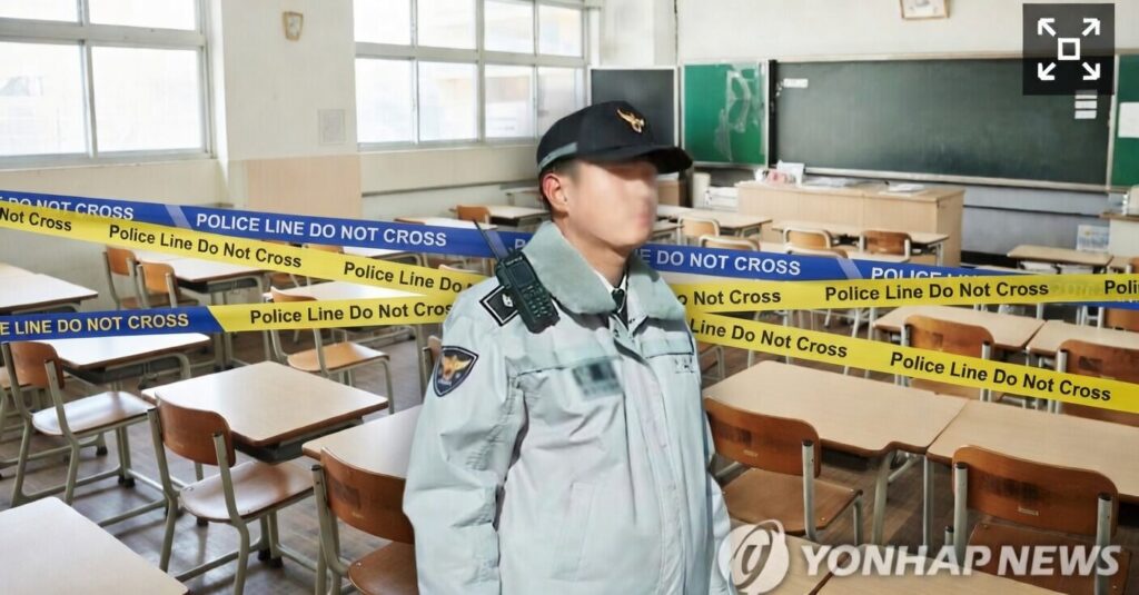 충남 계룡 고교 교장실서 고3 학생, 교사에게 흉기 휘둘러…긴급체포