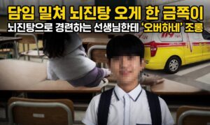 담임교사 밀쳐 뇌진탕 입힌 중학생… 알고 보니 ‘금쪽이’ 출신이었다