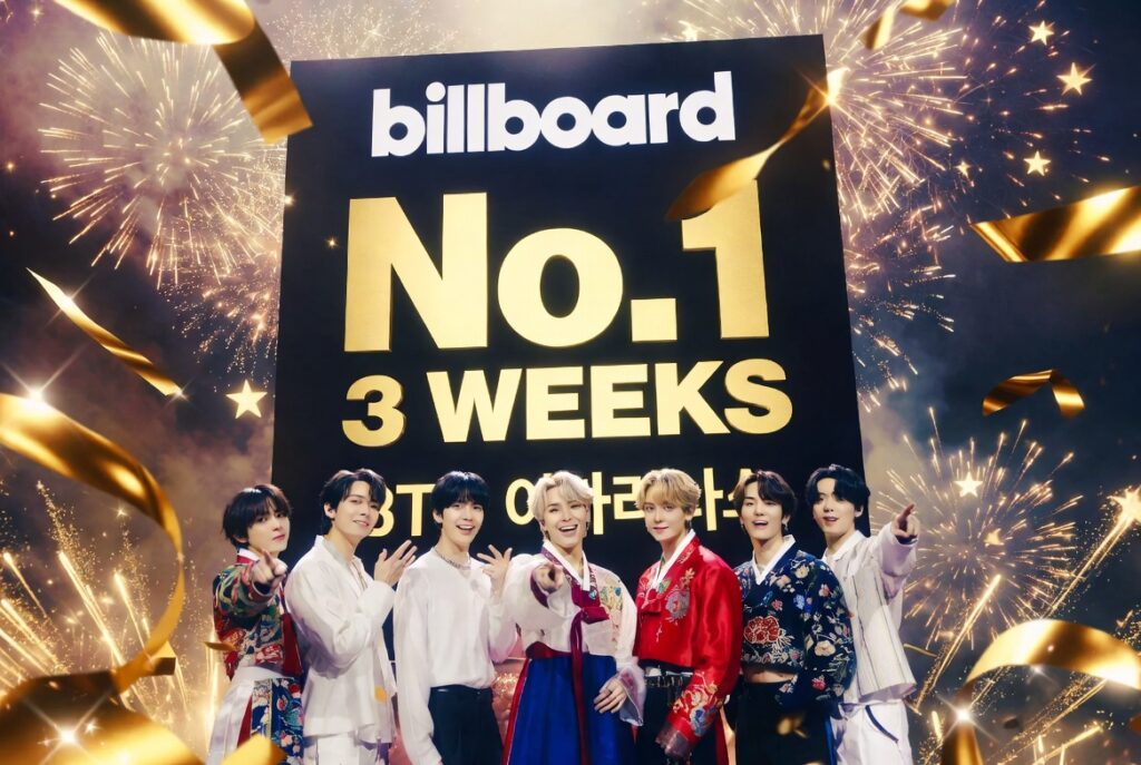 BTS, K팝 최초 빌보드 앨범 차트 3주 연속 1위 신기록