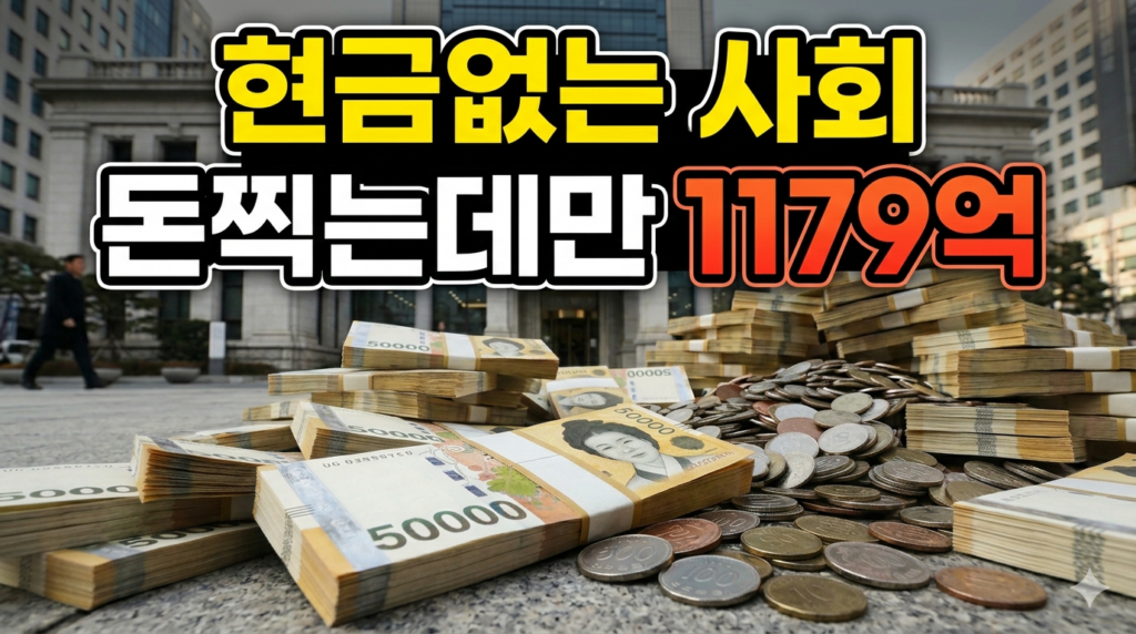 스토리텔링 경제] ‘현금 없는 시대’라는데… 한국은행, 지난해 ‘돈 찍는 데’ 1,179억 썼다