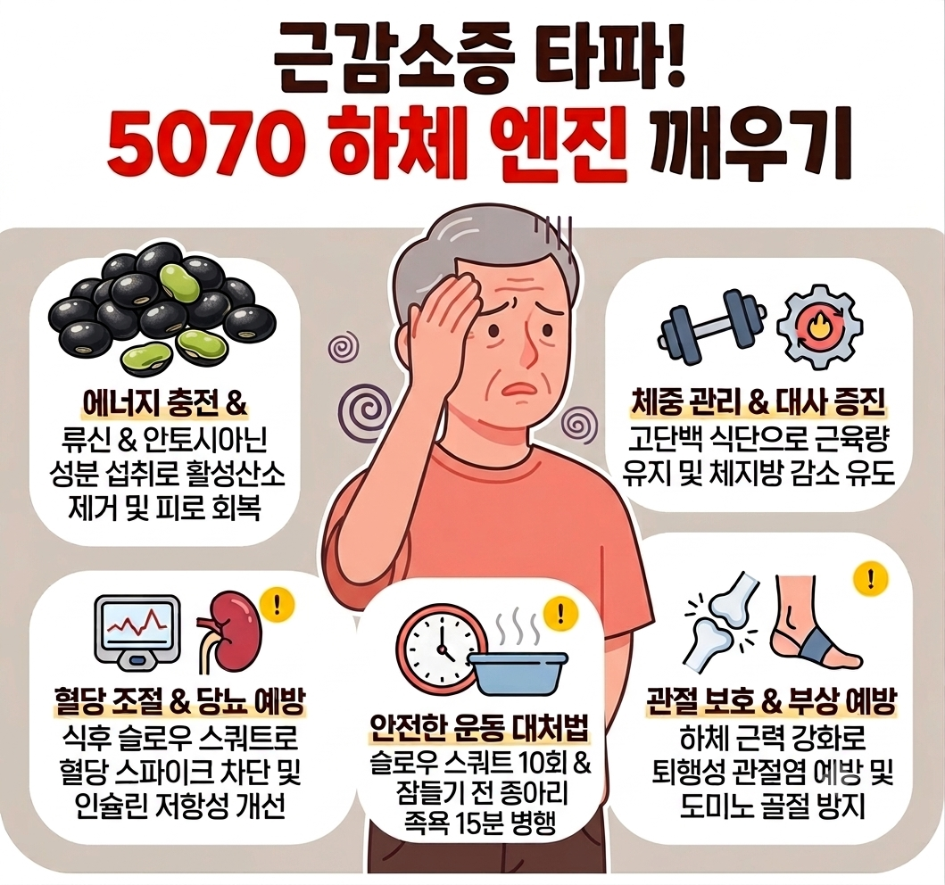 5070 하체 엔진 깨우는 ‘근감소증