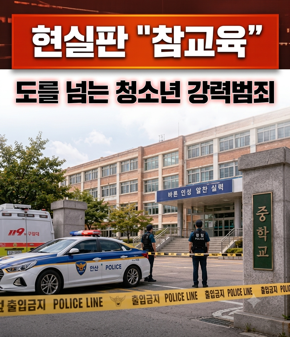사회] 안산 중학교서 동급생 흉기 피습… 무너진 교실, 드라마 ‘참교육’ 현실판인가