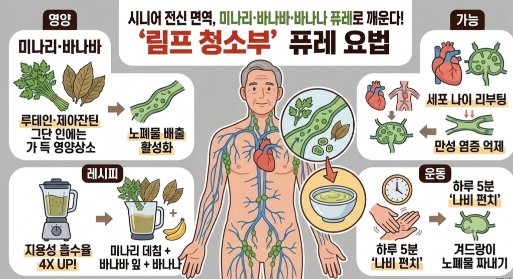 [1분 건강] 뱃살·나잇살이 안 빠진다고요? 범인은 ‘림프 독소’입니다!