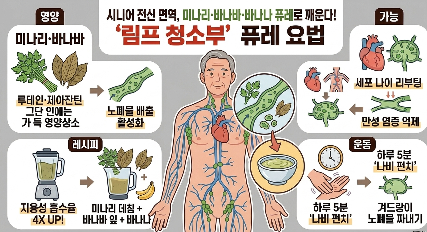 [1분 건강] 뱃살·나잇살이 안 빠진다고요? 범인은 ‘림프 독소’입니다!