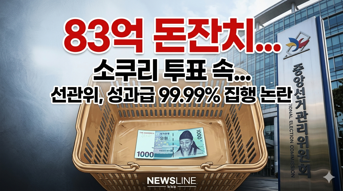 소쿠리 투표’ 공분 속… 선관위, 83억 성과급 ‘단돈 천 원’ 남기고 전액 잔치