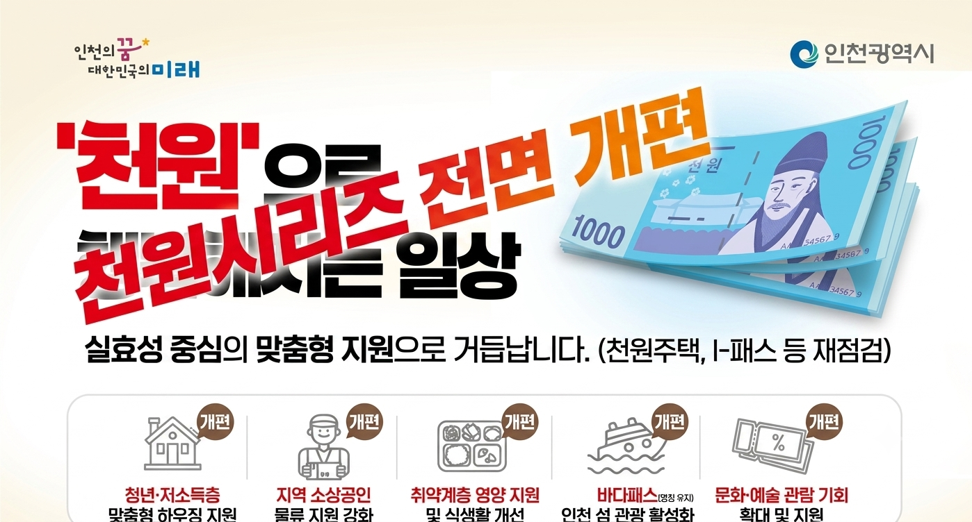 박찬대 인수위, 민선 8기 ‘천원시리즈’ 칼댄다… 전면 개편 예고