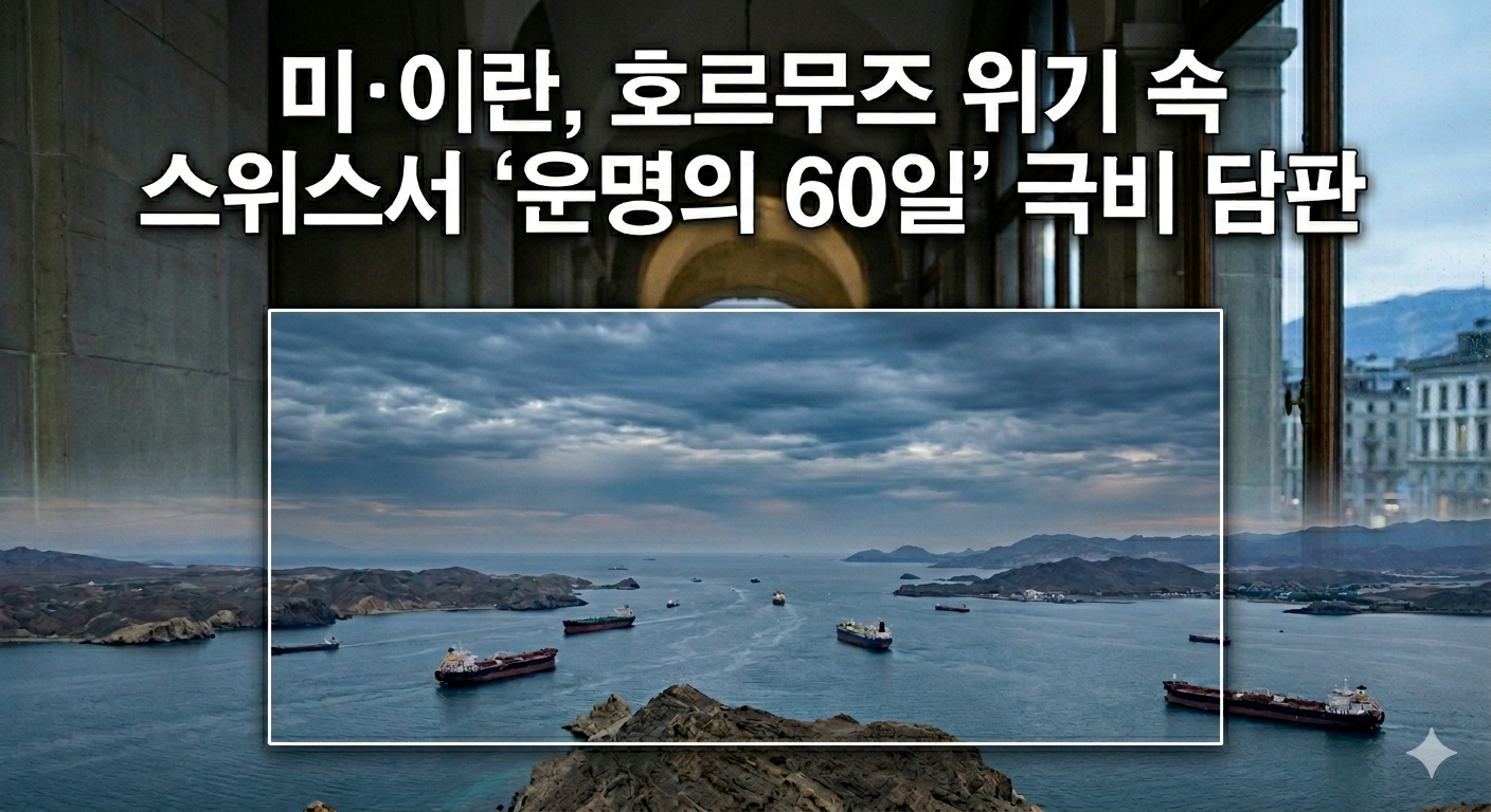 미·이란, 호르무즈 위기 속 스위스서 ‘운명의 60일’ 극비 담판