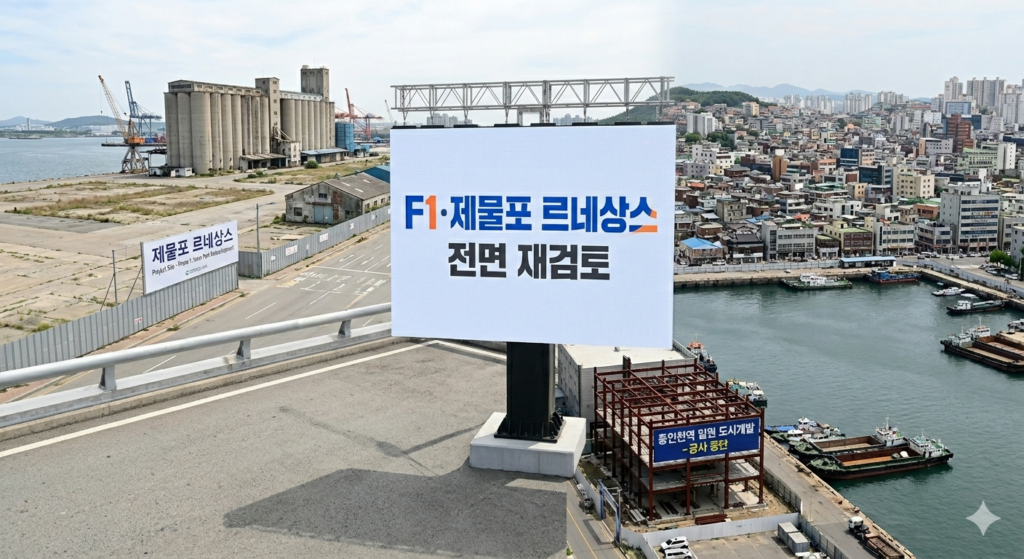 인천시 핵심 사업 대수술 예고… 제물포 르네상스·F1 유치 ‘전면 재검토’ 칼바람