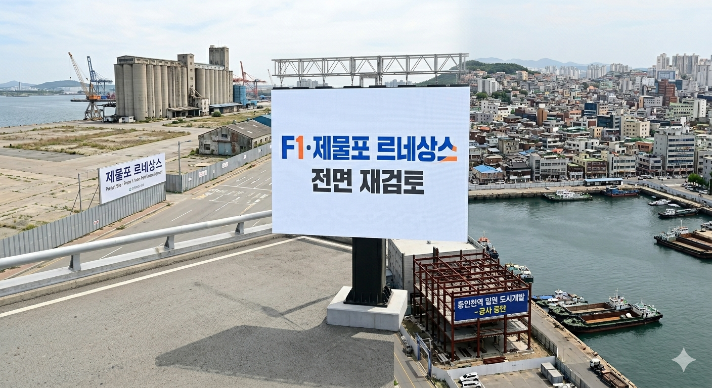 인천시 핵심 사업 대수술 예고… 제물포 르네상스·F1 유치 ‘전면 재검토’ 칼바람