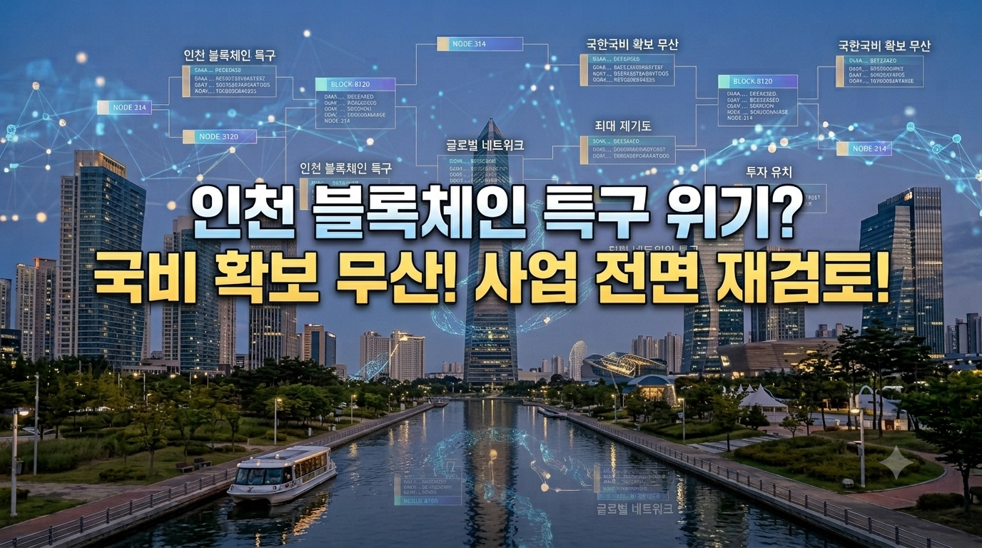 동력 잃는 인천 ‘블록체인 허브도시’… 국비 확보 무산에 사업 전면 재검토 위기