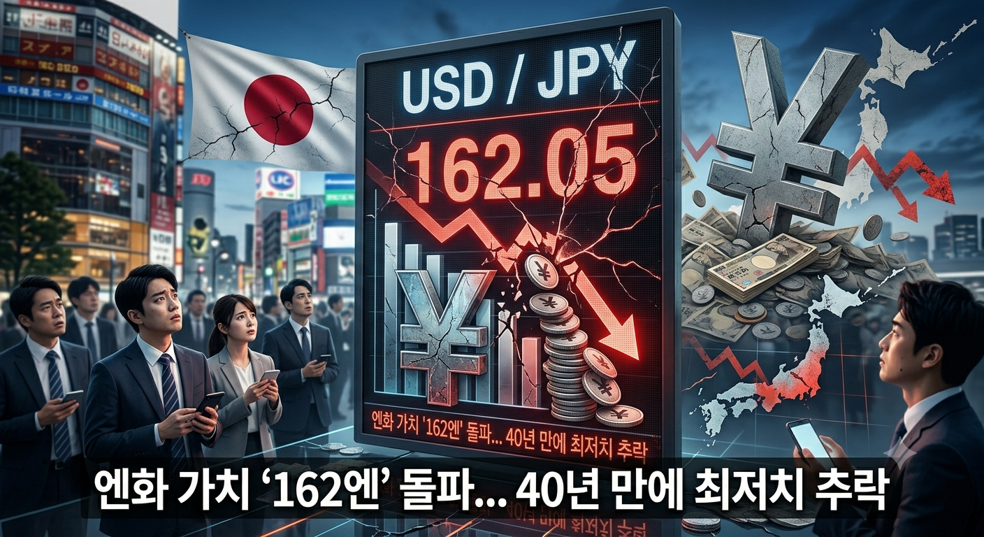 엔화 가치 ‘162엔’ 돌파… 40년 만의 최저치에 글로벌 금융시장 ‘비상’