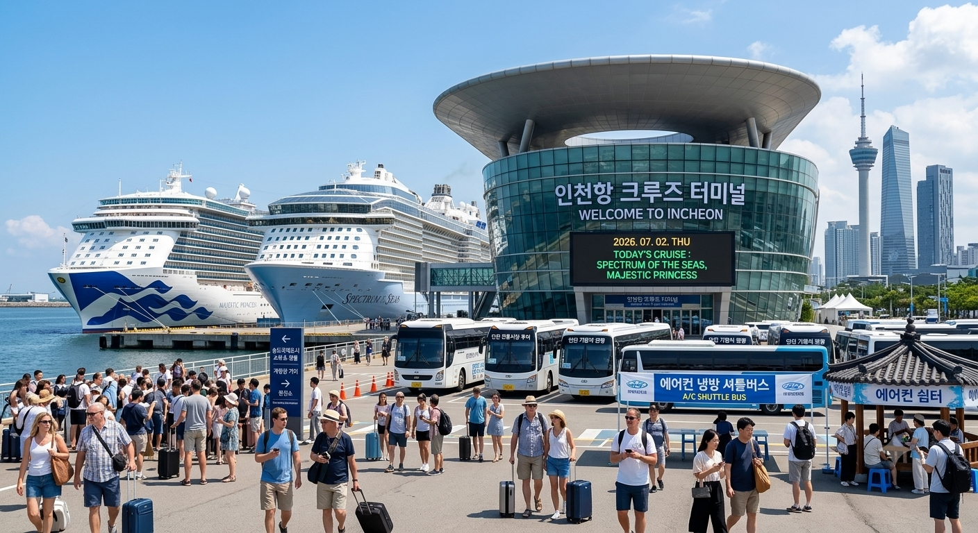 올여름, 인천 앞바다가 외국인으로 가득 찬다”… 역대 최다 크루즈 입항 예고