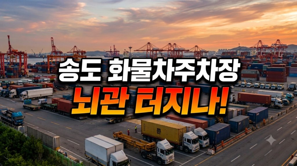 멈춰 선 소통, 기름 부은 불통… 송도 화물차주차장은 어디로 가나