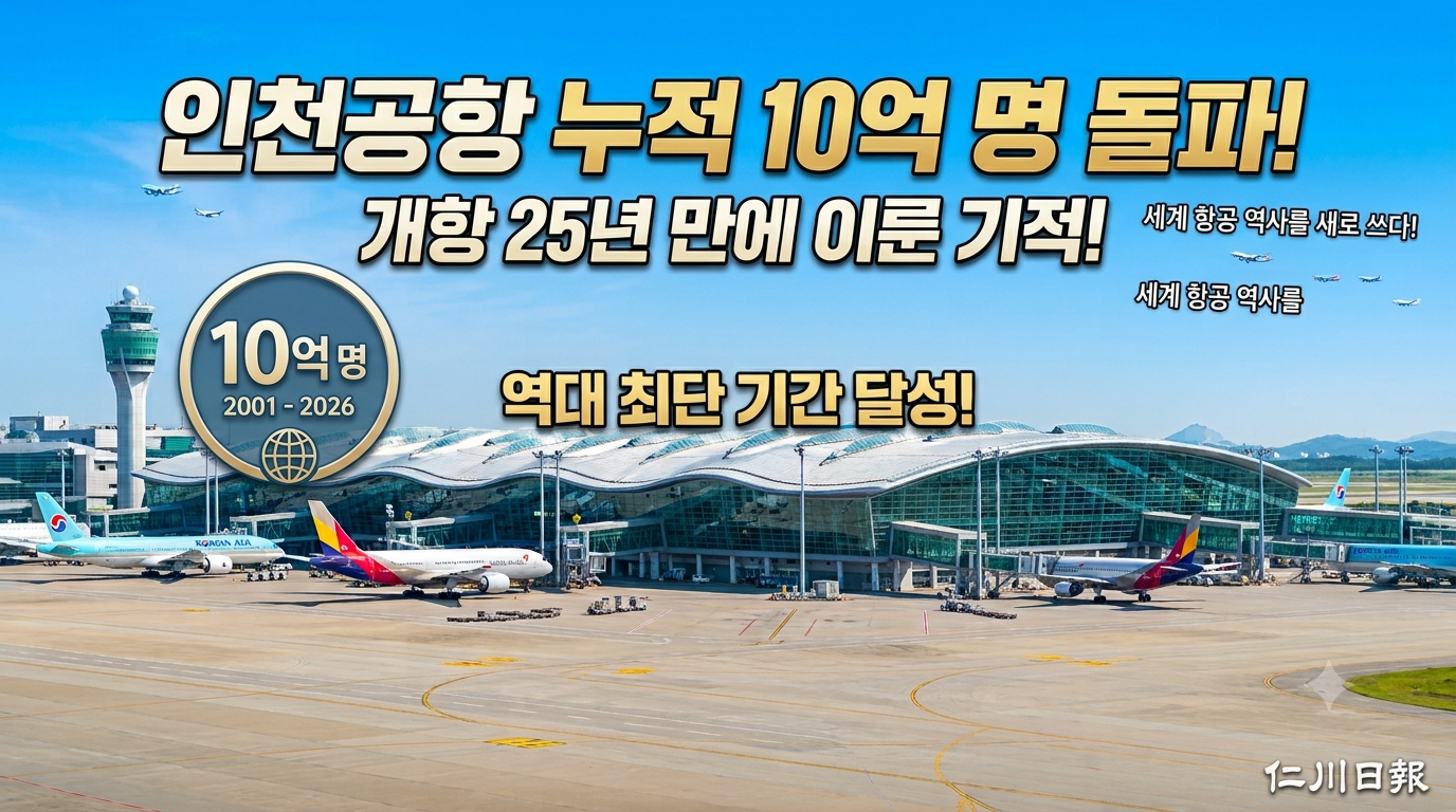 25년 만에 터진 ’10억 명’ 잭팟… 인천공항, 세계가 놀란 ‘역대급 질주’
